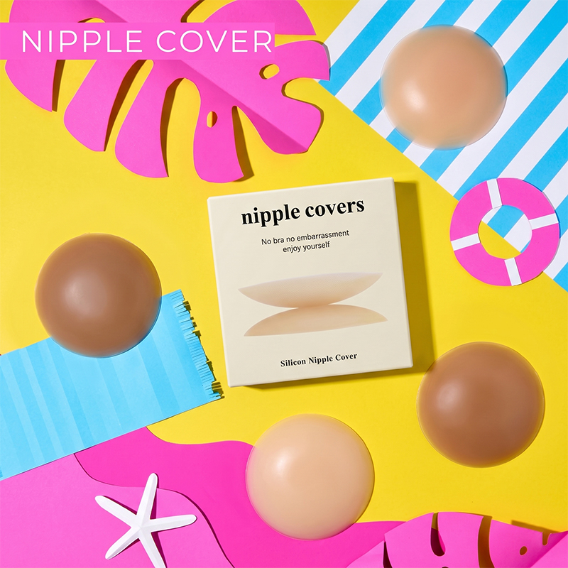 Strapless Bra Adhesive - Pacote com 2 Protetores de Mamilo
