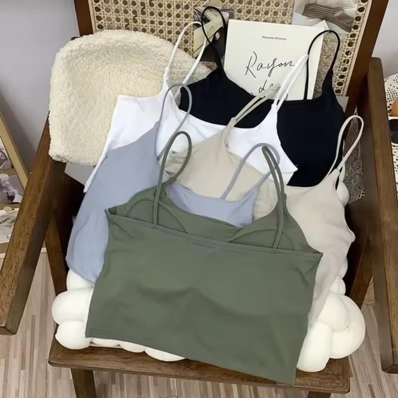 T Shirt Bra Seamless - Mulheres sem costura gelo seda acolchoado