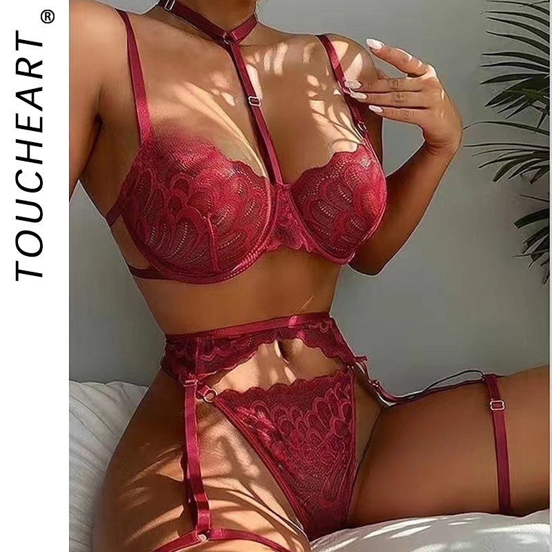 Sheer Bra Lace - Toucheart sexy interessante roupa interior para