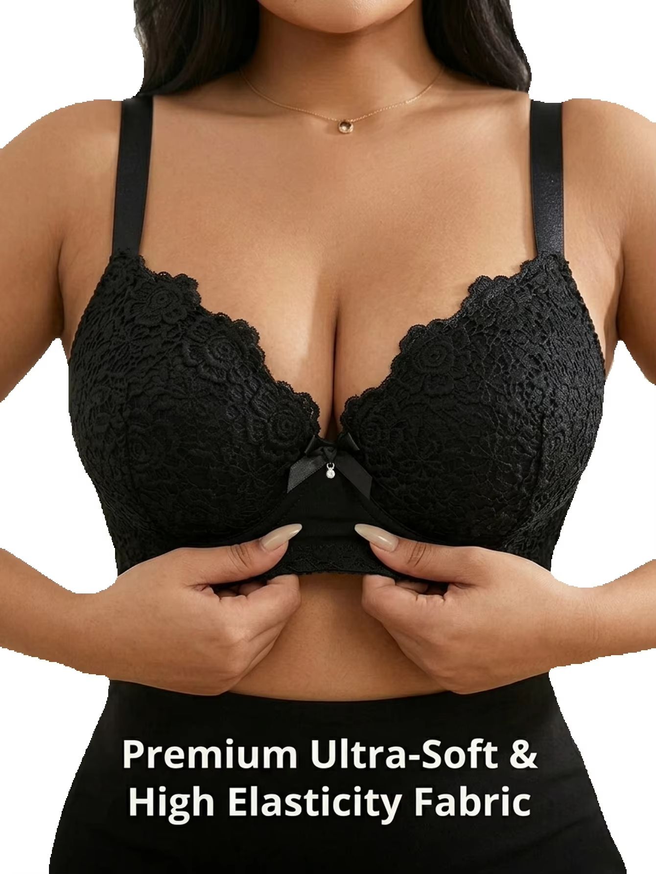 Underwire Bra Padded - Sutiã Plus Size Floral com Bojo