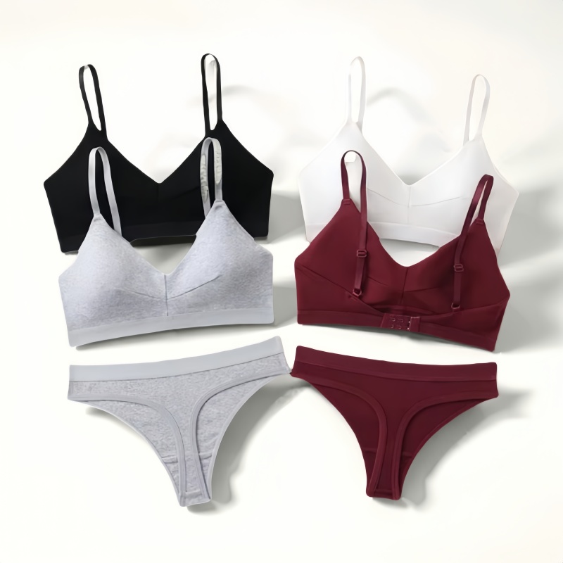 Cotton Bra Everyday - Conforto sutiã de algodão calcinha conjunto