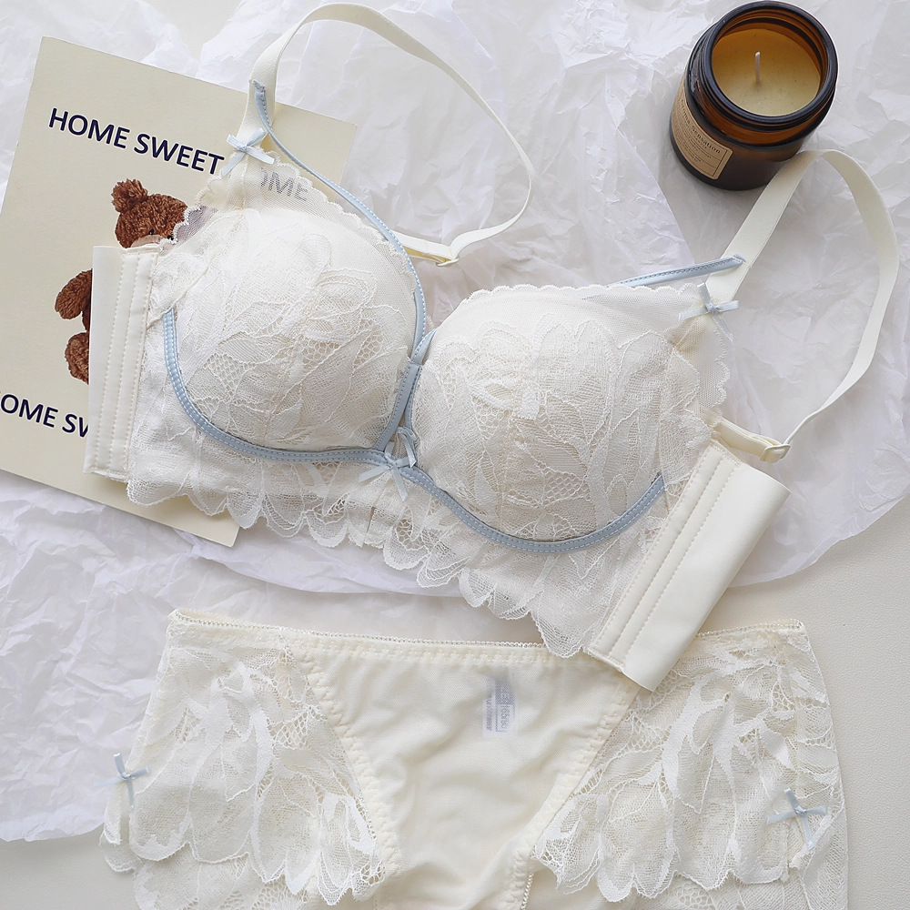 Underwire Bra Padded - Lingerie francesa de jardim com costas