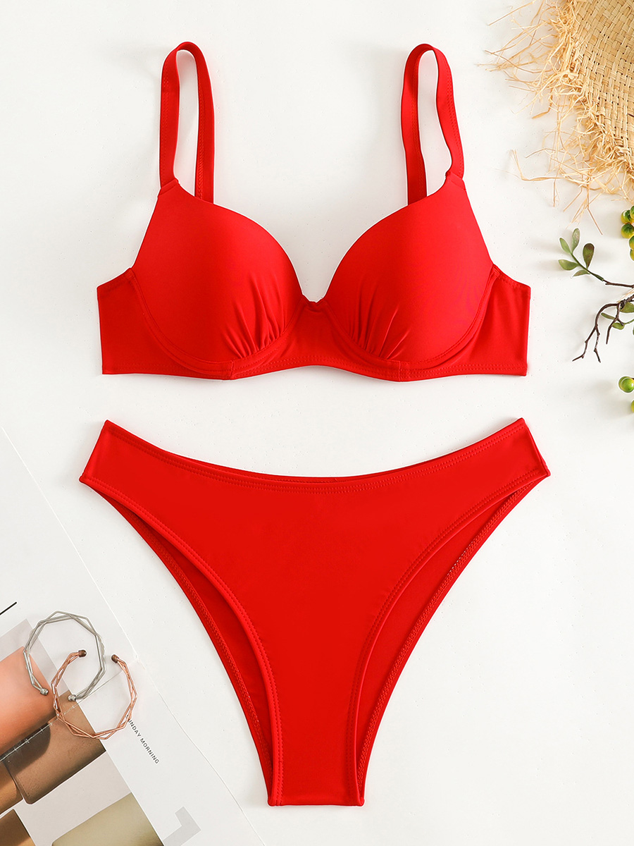 Underwire Bra Padded - Underwired sutiã copo biquíni brasileiro feminino