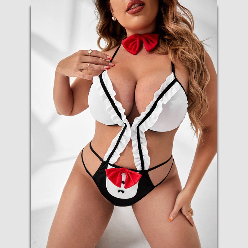 Lace Bralette Set - Novo arco halter lingerie sexy conjunto