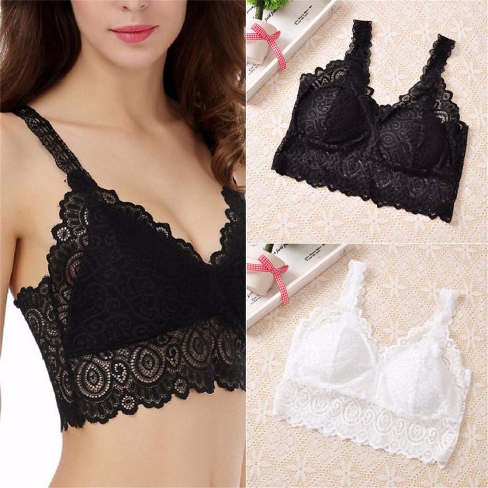 T Shirt Bra Seamless - Verão feminino rendas algodão regata sexy