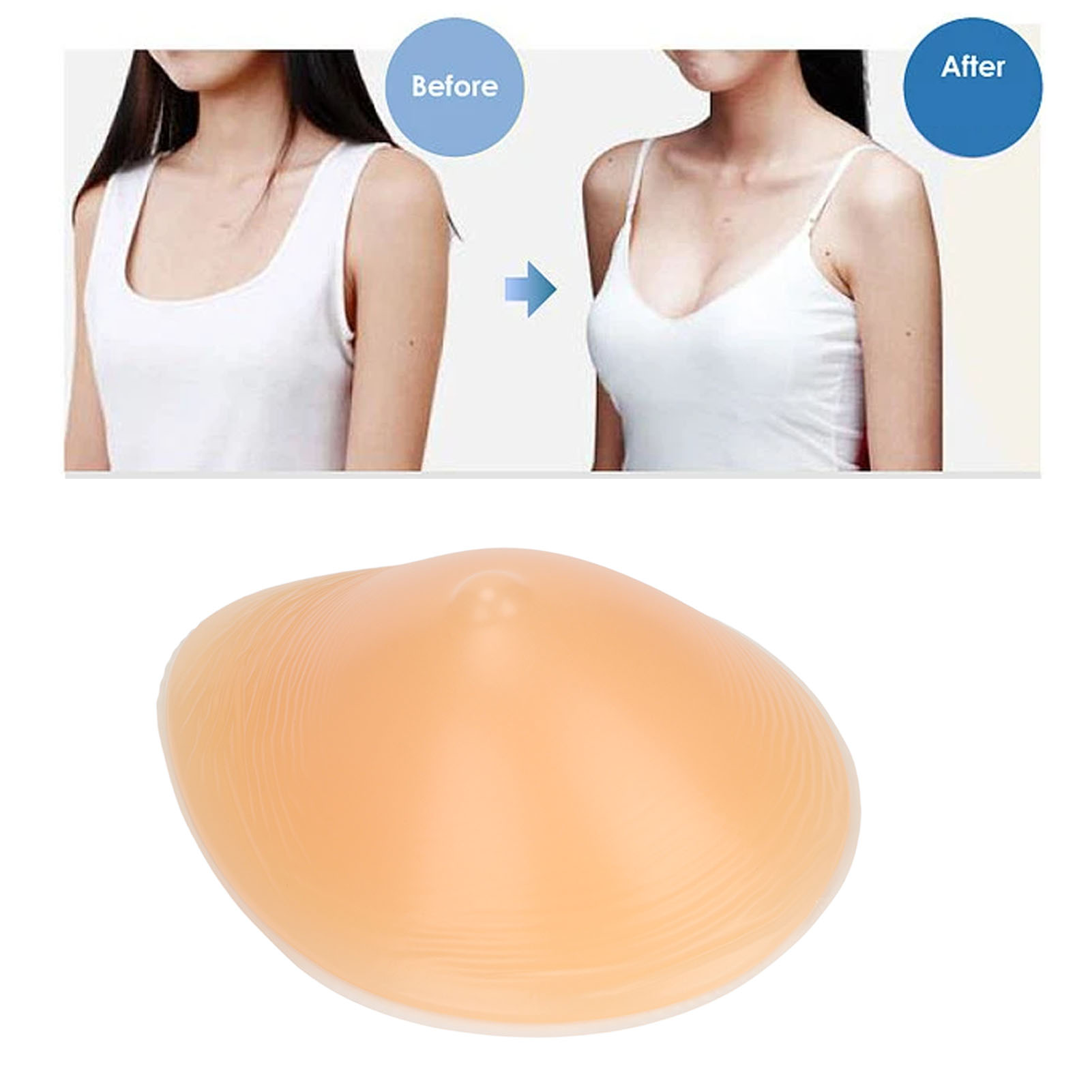 Mastectomy Bra Pocket - Almofada de Silicone para Sutiã 5.3Oz,