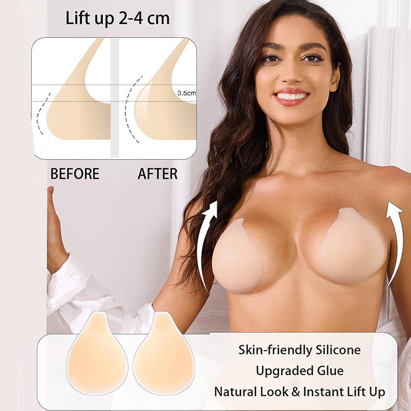 1/2 pares de sutiã pegajoso fe - Strapless Bra Adhesive avaliação e preço