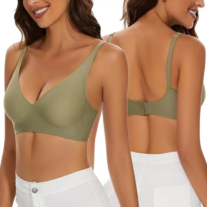 Sutiã Sexy Sem Costura Jelly S - Plunge Bra Push Up avaliação e preço