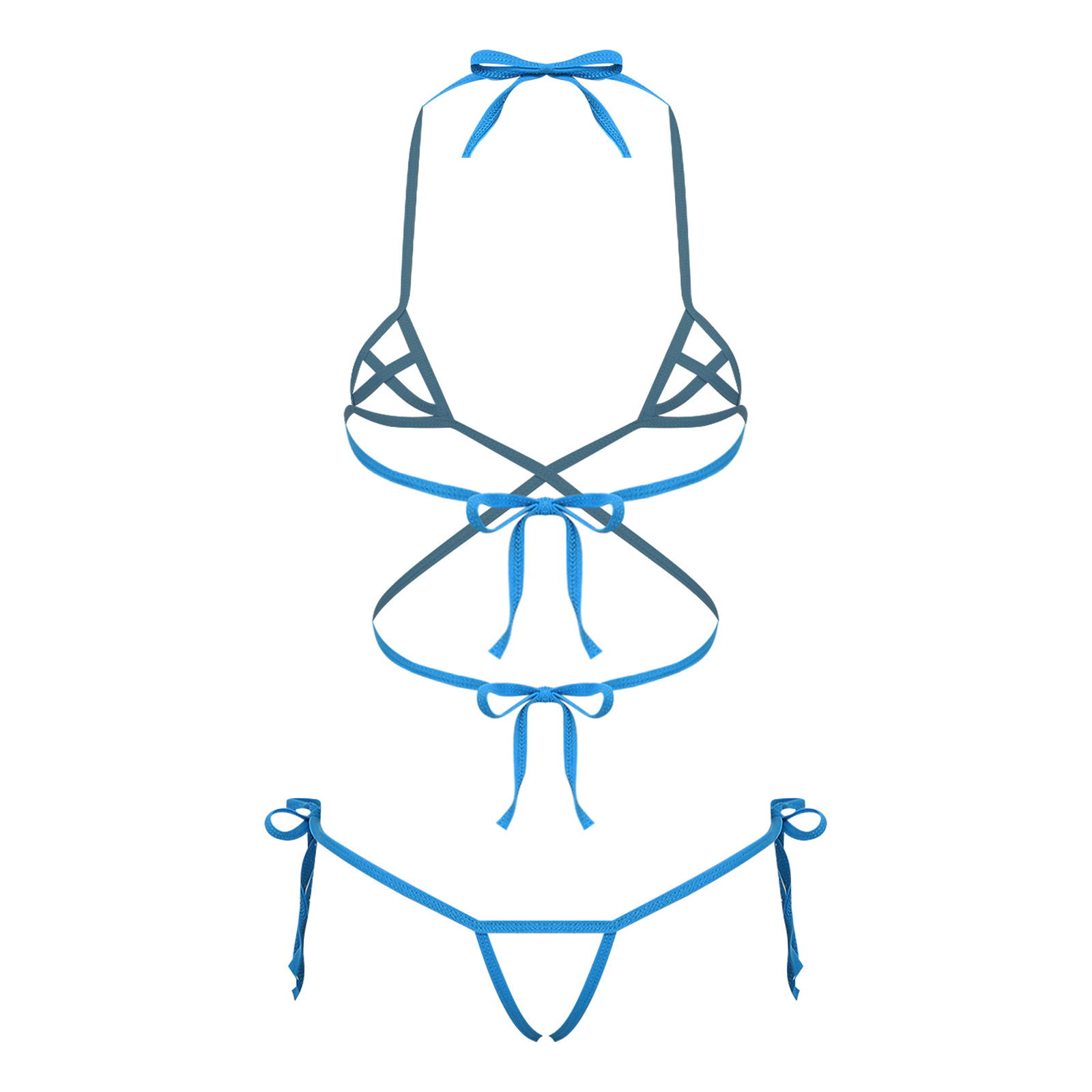 Conjunto de biquíni feminino t - Sheer Bra Lace avaliação e preço