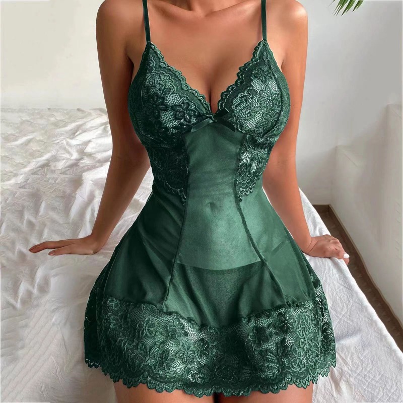 Conjunto de roupa de dormir se - Lace Bralette Set avaliação e preço