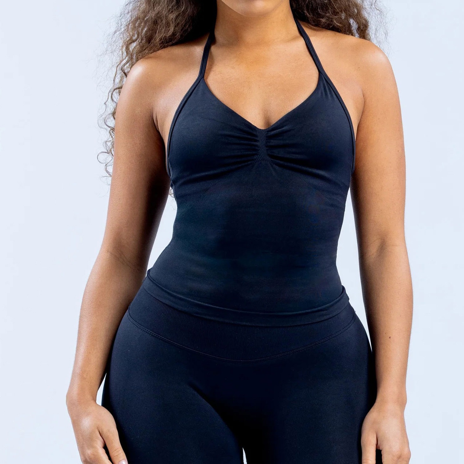 Top de Yoga Feminino com Gola  - T Shirt Bra Seamless avaliação e preço