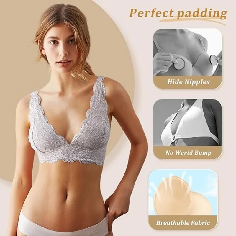 2/20 pçs esponja removível pus - Push Up Bra Silicone avaliação e preço