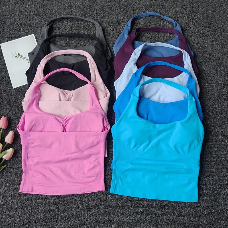 Feminino sem costura halter su - T Shirt Bra Seamless avaliação e preço