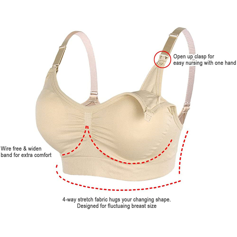 Sutiã de enfermagem maternidad - Sleep Bra Bralette avaliação e preço