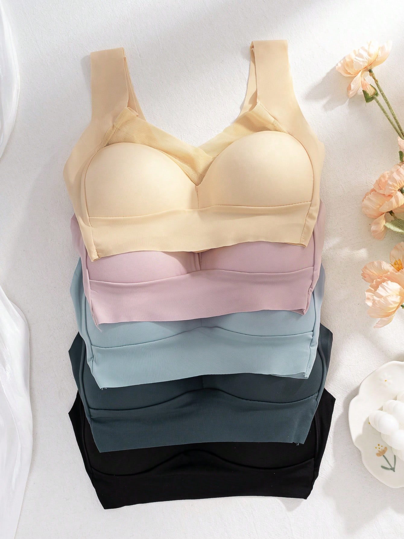 Conjunto de 5 Sutiãs Sem Costu - Sleep Bra Bralette avaliação e preço