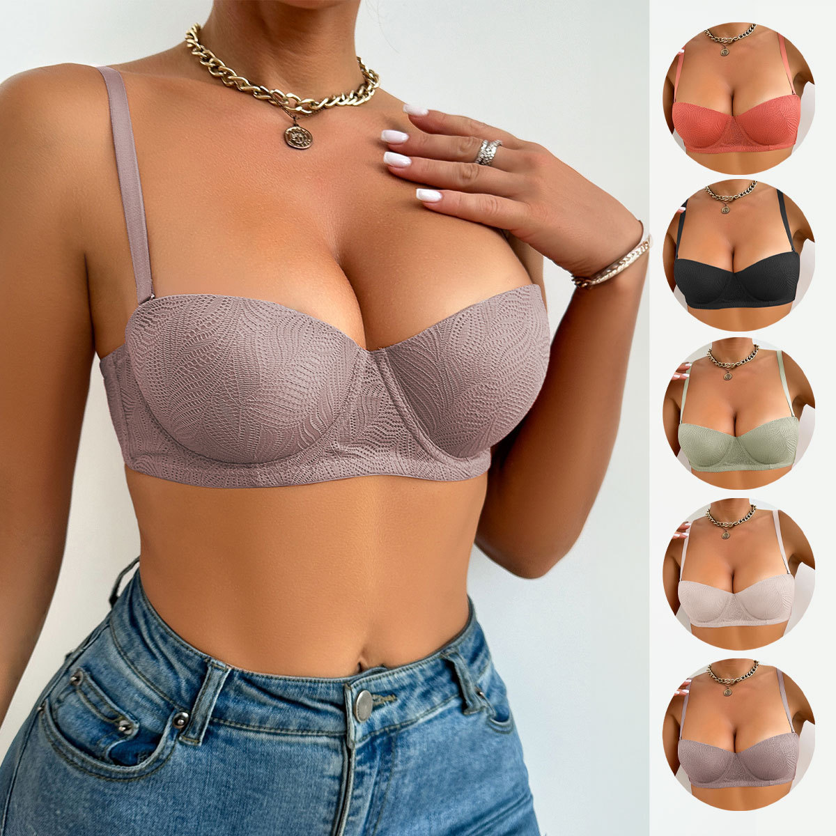 Sutiã Feminino Push Up Texturi - Cotton Bra Everyday avaliação e preço