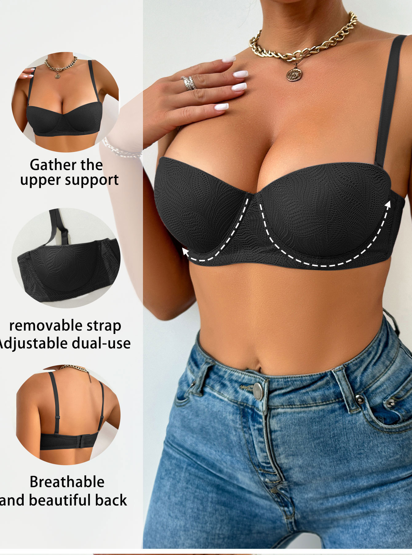 Sutiã Feminino Push Up Texturi - Cotton Bra Everyday avaliação e preço