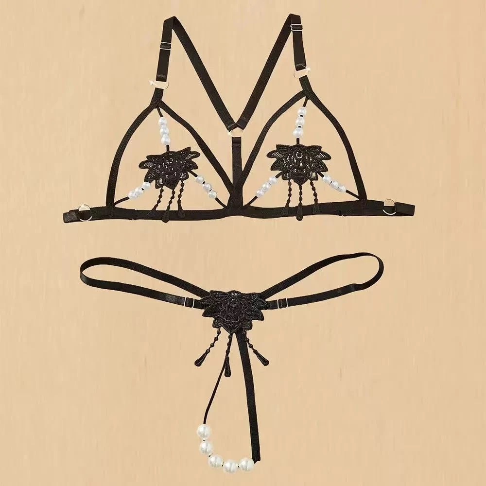 Mulheres lolita lingerie quent - Lace Bralette Set avaliação e preço