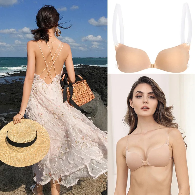 Capa de mamilo sutiã invisível - Backless Bra Sticky avaliação e preço