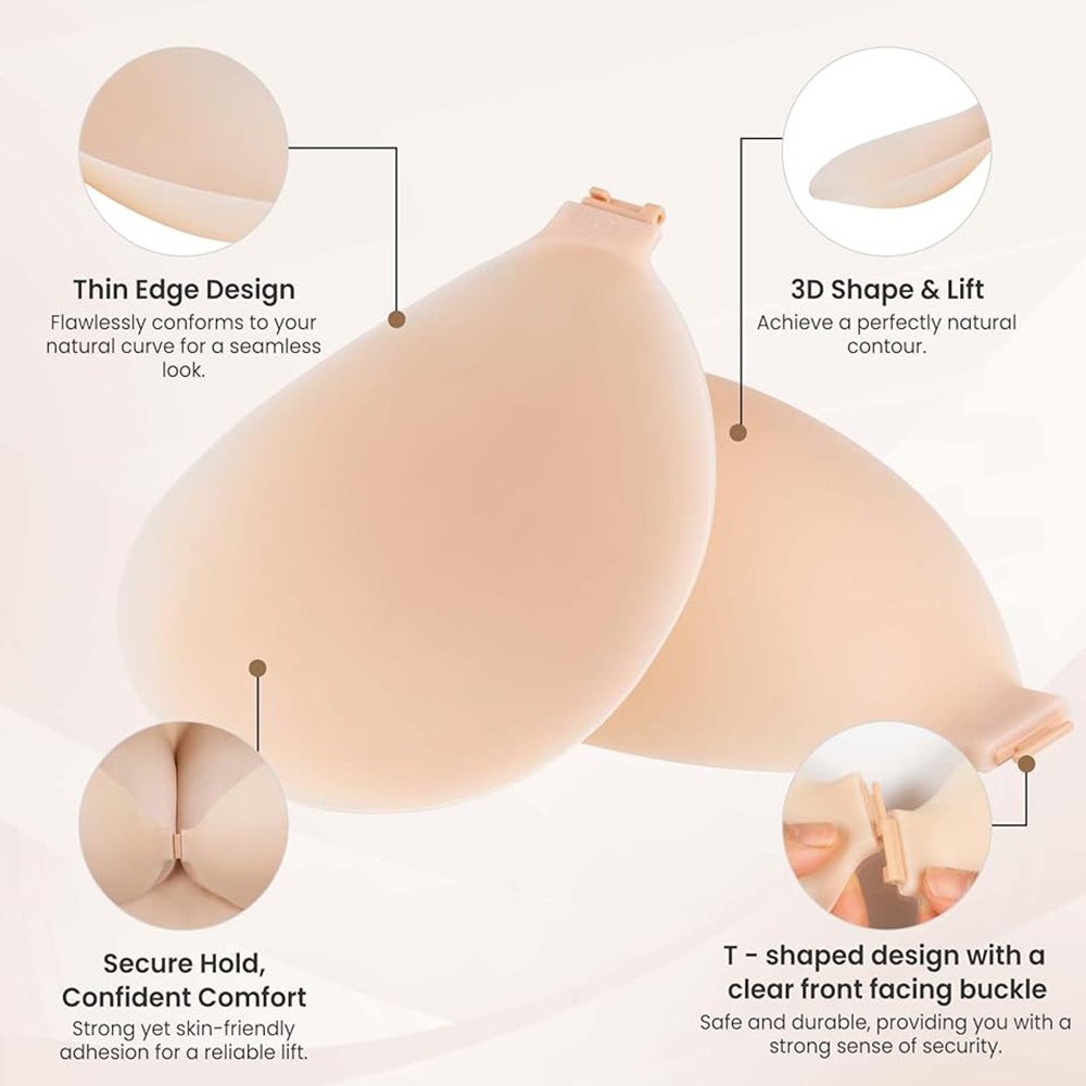 Sutiã Adesivo Sem Alças com Ef - Backless Bra Sticky avaliação e preço