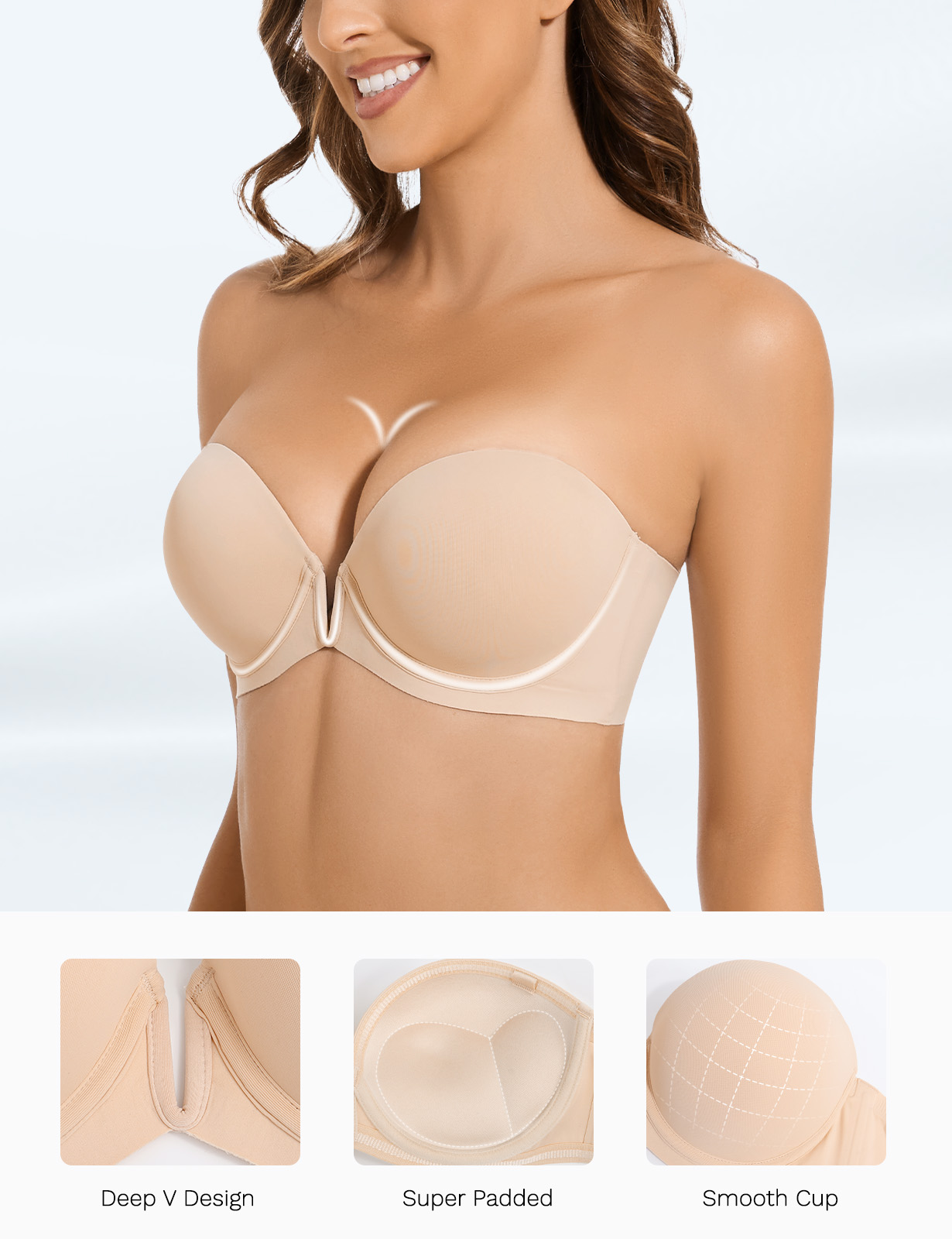 Novo sutiã push up underwire u - Convertible Bra Multiway avaliação e preço