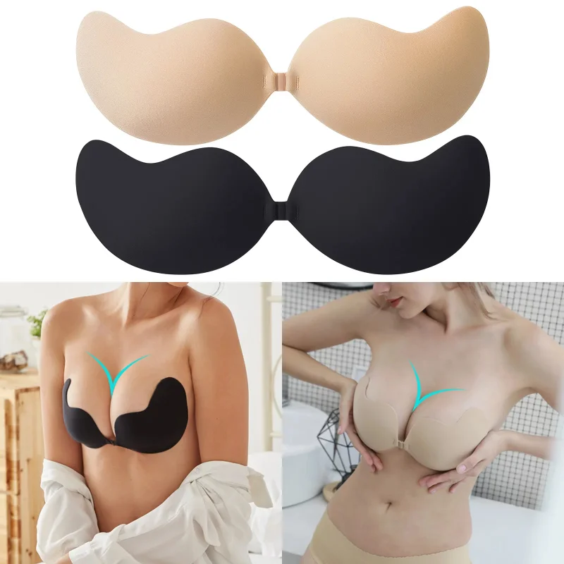 Sutiã Invisível Push Up para M - Backless Bra Sticky avaliação e preço