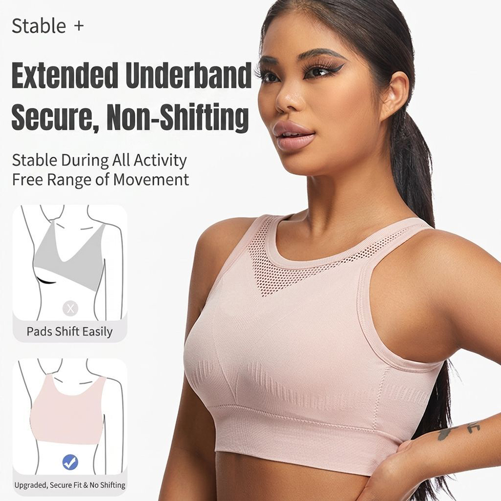 Top de Treino Feminino Sem Cos - T Shirt Bra Seamless avaliação e preço
