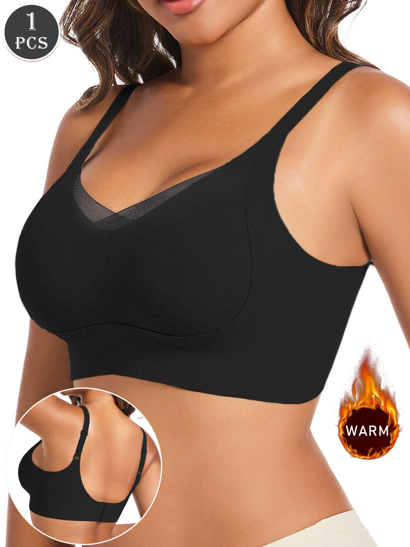 1 peça sutiã push up preto cas - Underwire Bra Padded avaliação e preço