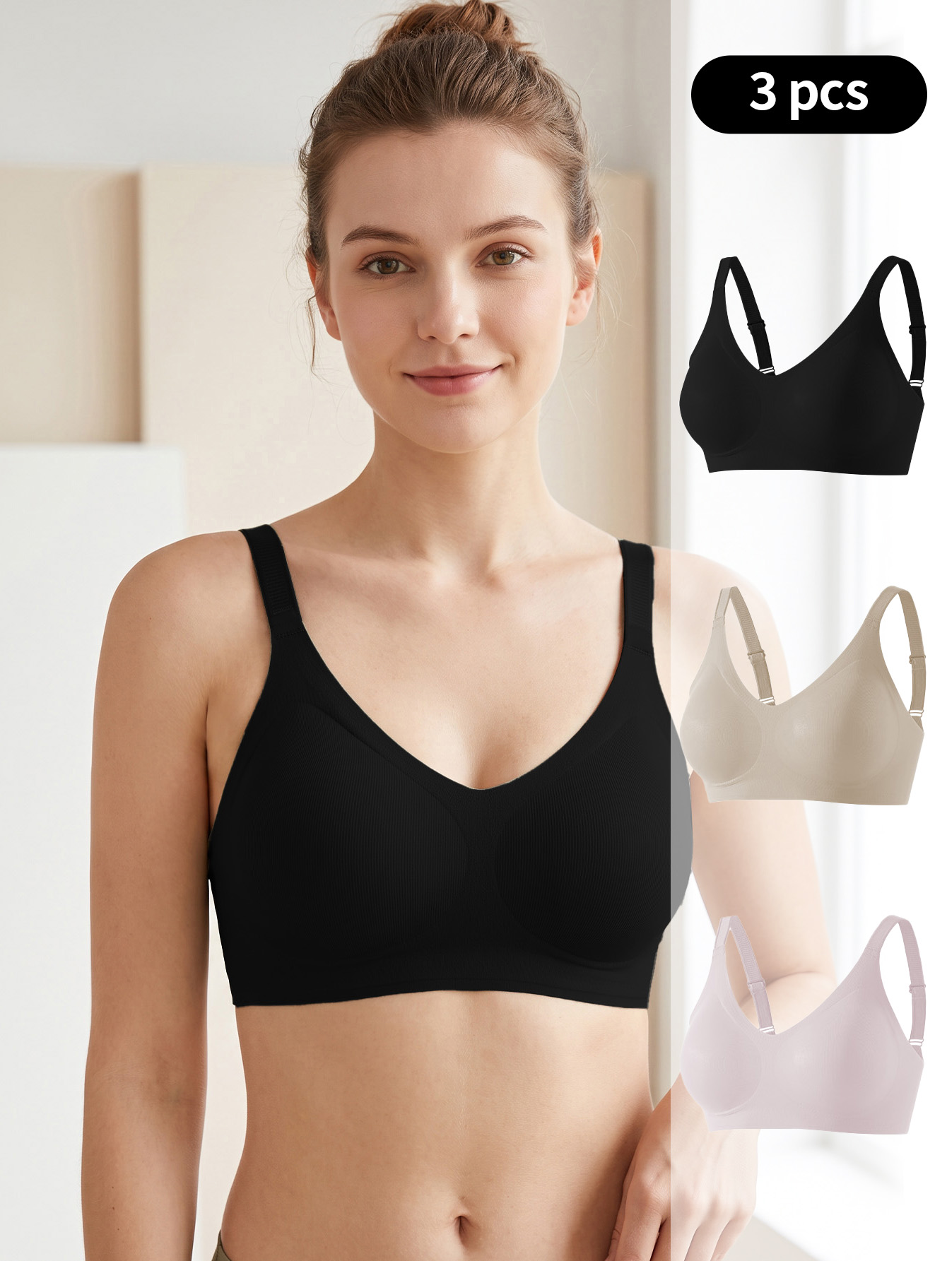 Conjunto de 3 Peças de Sutiã S - Wirefree Bra Comfort avaliação e preço