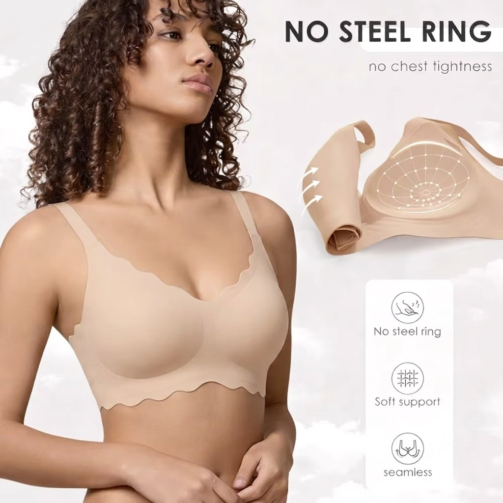Sutiã de suporte sem fio sem c - T Shirt Bra Seamless avaliação e preço
