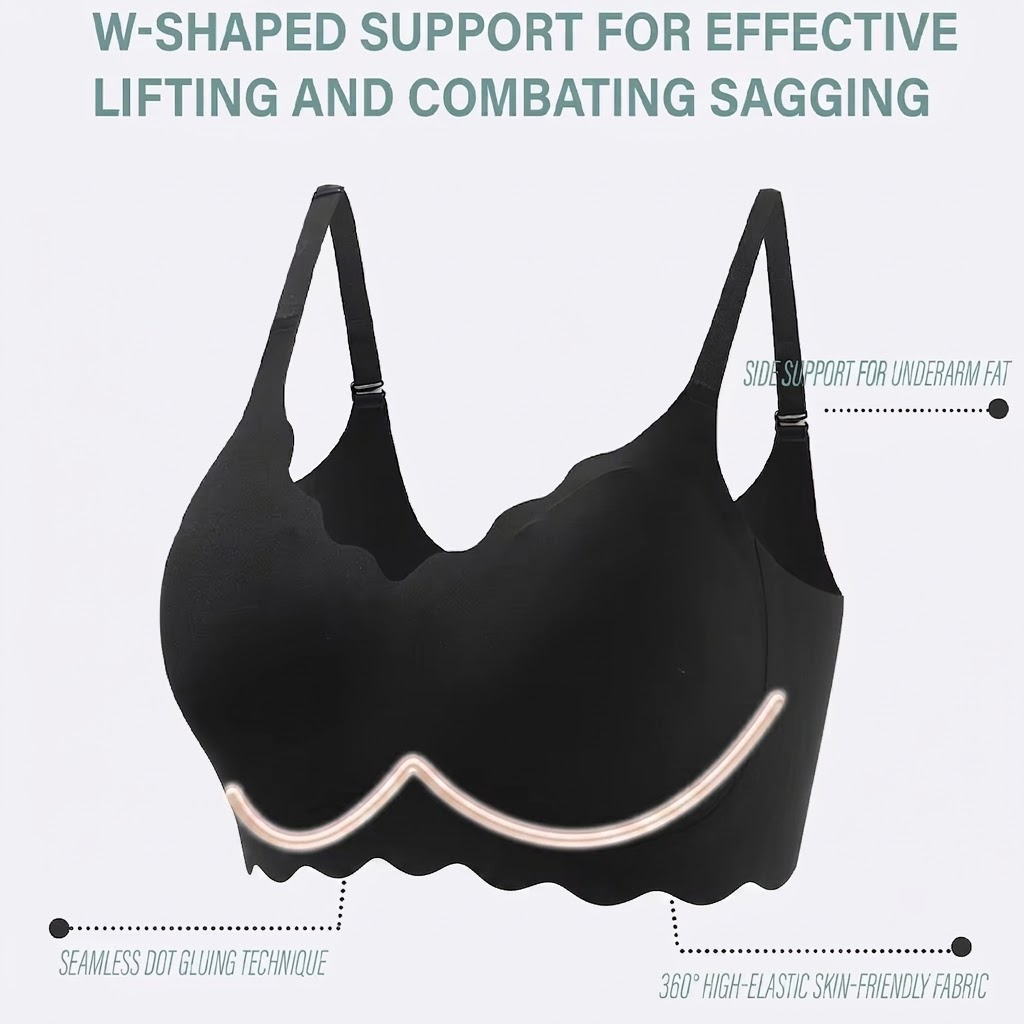 Sutiã de suporte sem fio sem c - T Shirt Bra Seamless avaliação e preço