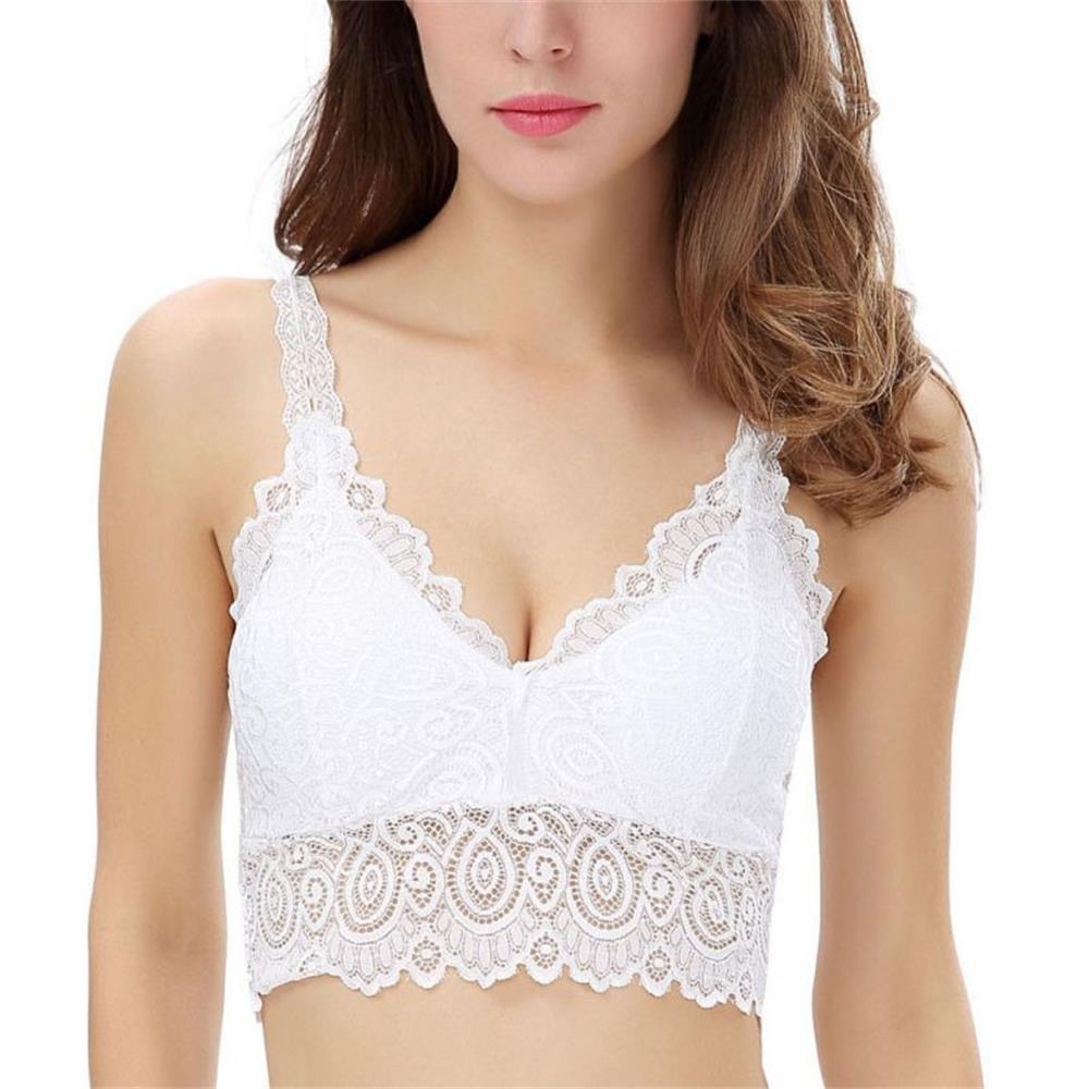 Verão feminino rendas algodão  - T Shirt Bra Seamless avaliação e preço